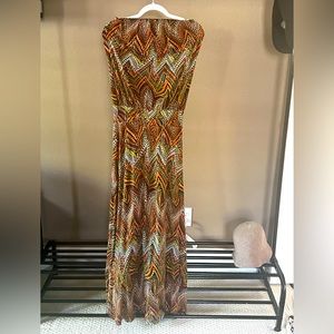 Strapless long dress